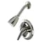 Kingston Brass Shower Faucet, Brushed Nickel, Wall Mount KB538LSO - alternate 1